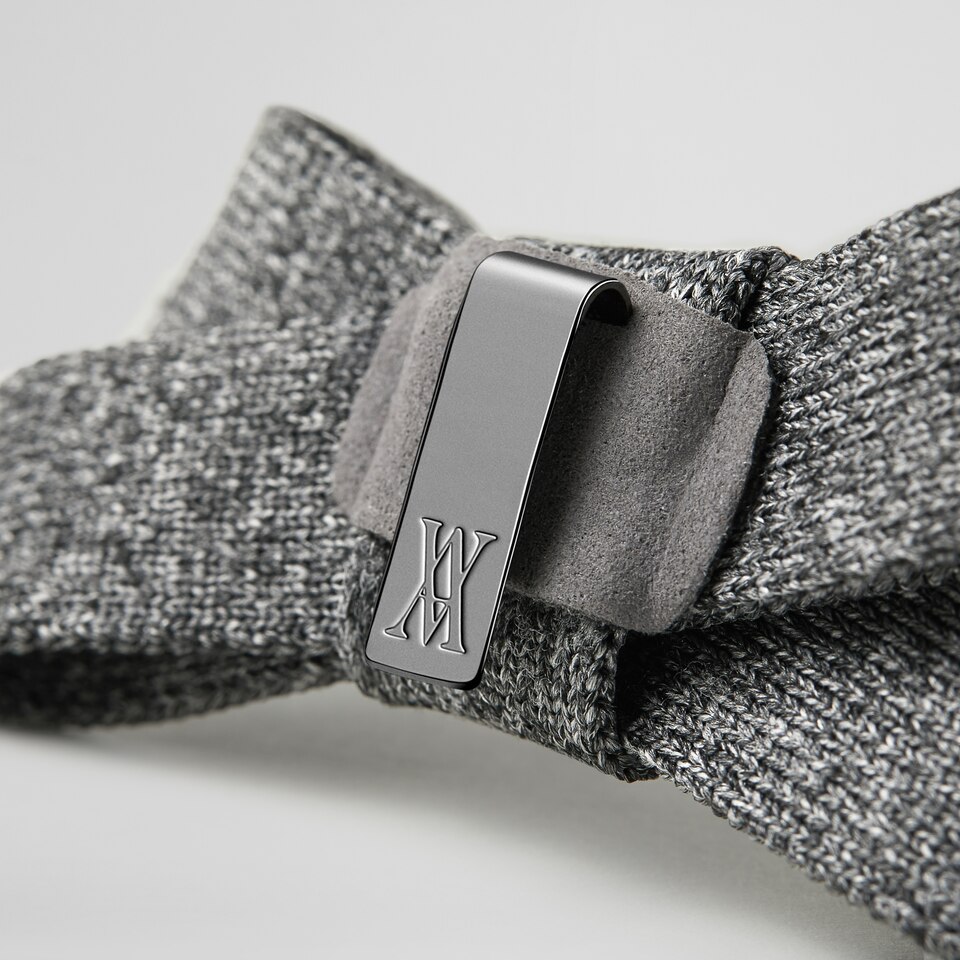 ADDIE Removable Bows for Shoes in Rich Grey | VIVAIA