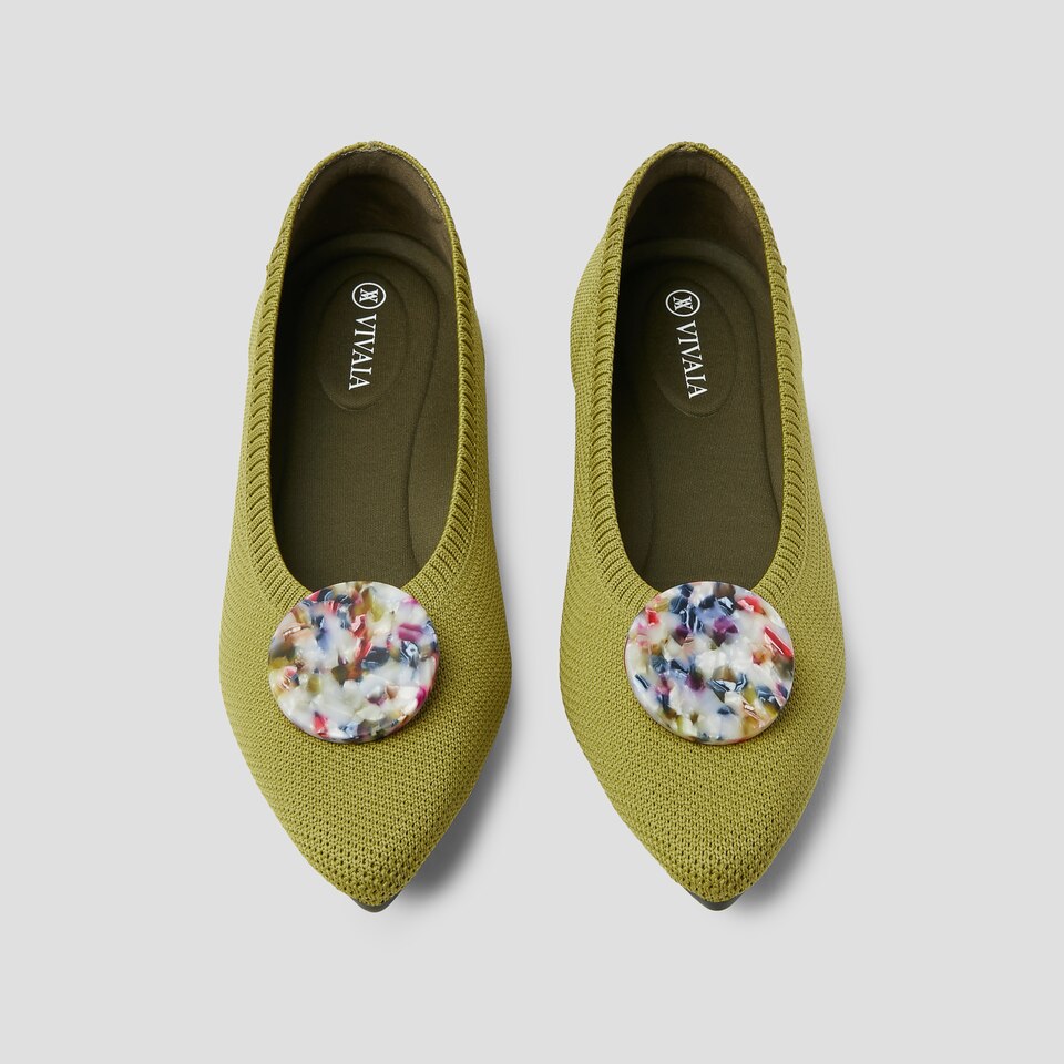Jasmine Removable Bows for Shoes in Multi Flecks | VIVAIA