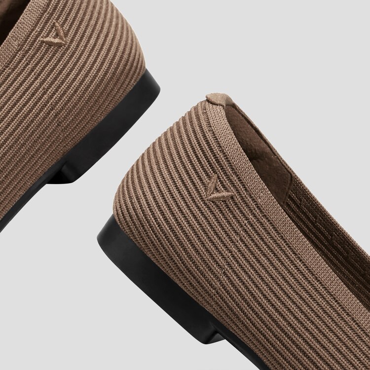 Margot Square-toe Flats for Bunions & Wide Feet in Espresso | VIVAIA