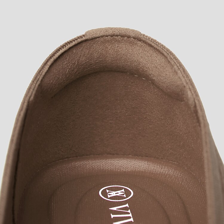 Margot Square-toe Flats for Bunions & Wide Feet in Espresso | VIVAIA