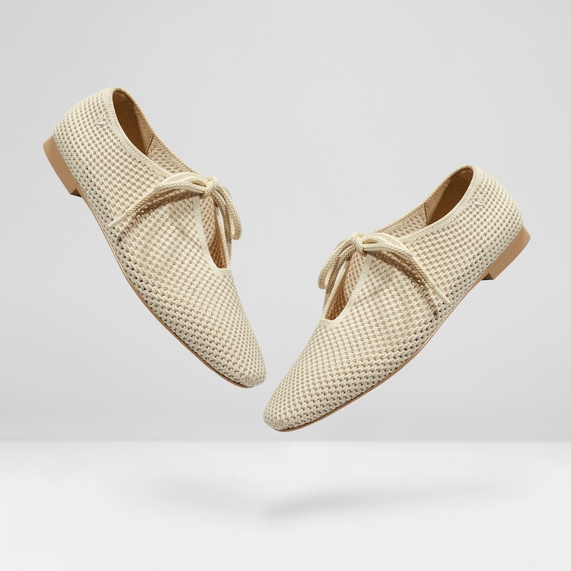 Vanessa Square-toe Flats-Sustainable & Washable | VIVAIA