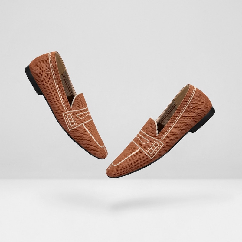 Sierra Square-toe Loafers in Deep Ebony-Sustainable & Washable | VIVAIA