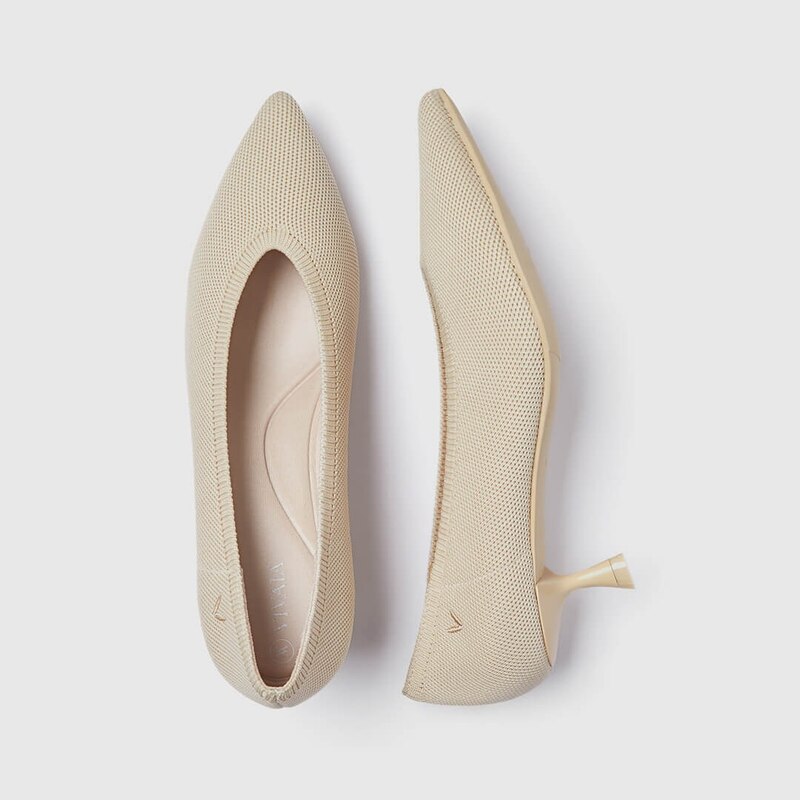 Stella Pointed-Toe Everyday Kitten Heels | VIVAIA