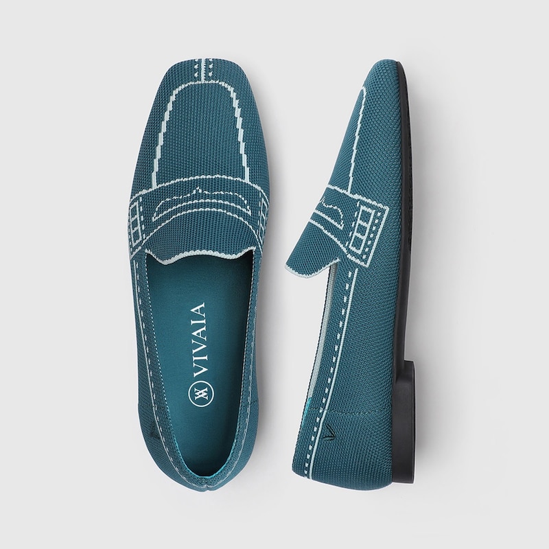Sierra Square-toe Loafers in Deep Ebony-Sustainable & Washable | VIVAIA