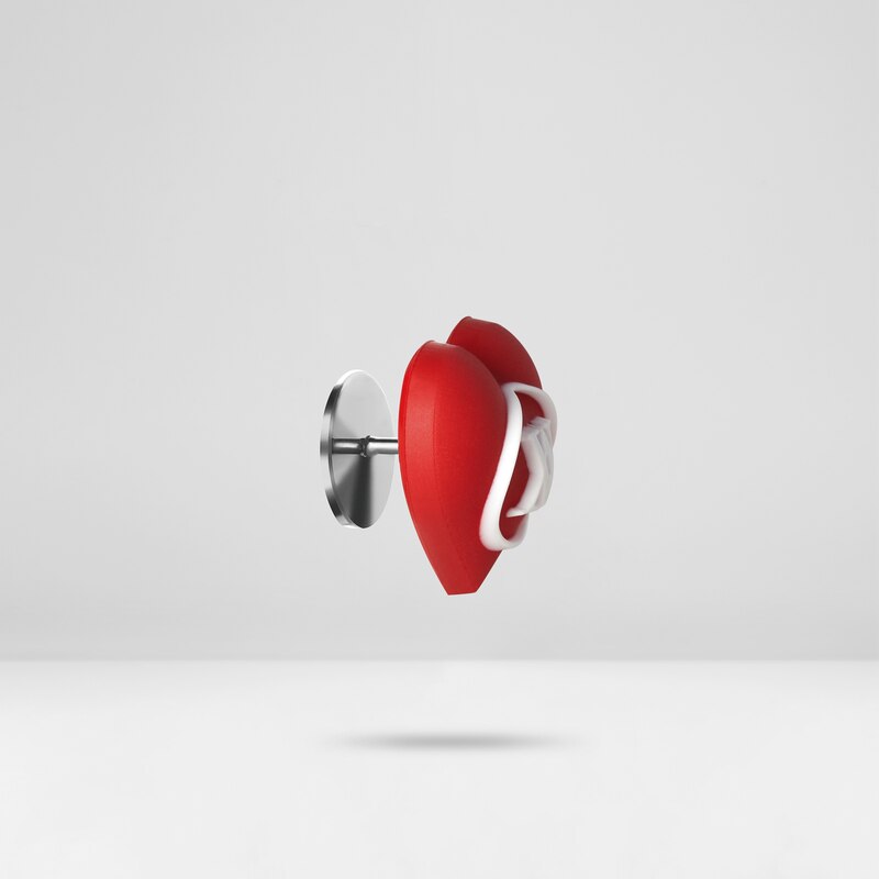 V-heart Removable Bows for Shoes in Red | VIVAIA