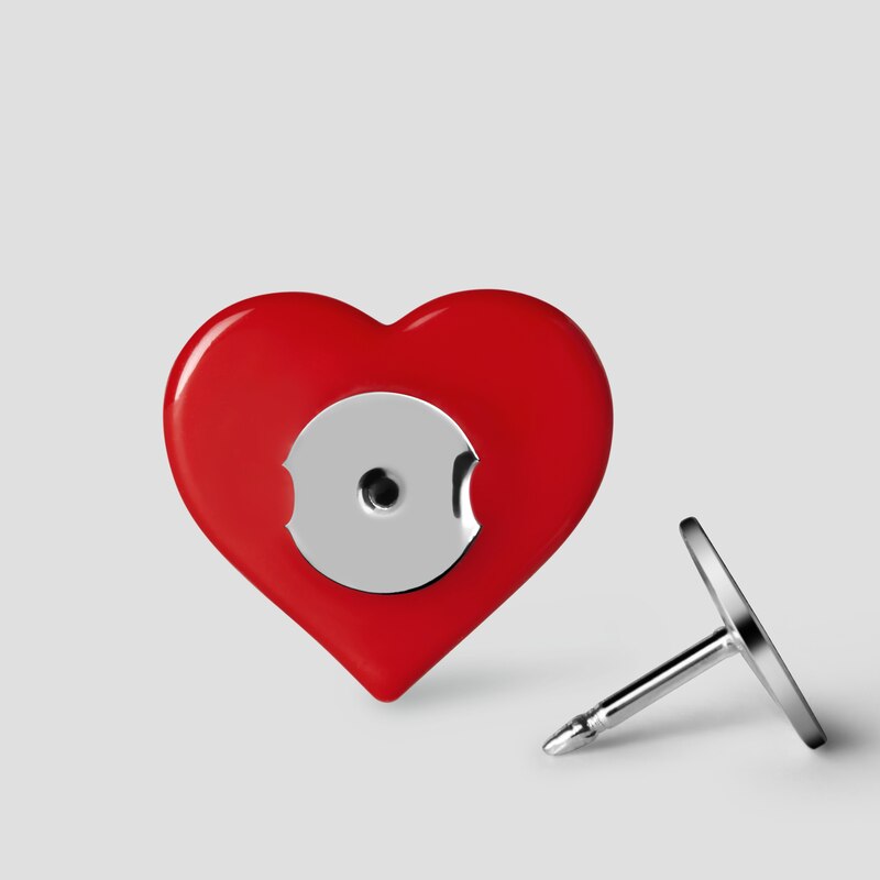 V-heart Removable Bows for Shoes in Red | VIVAIA