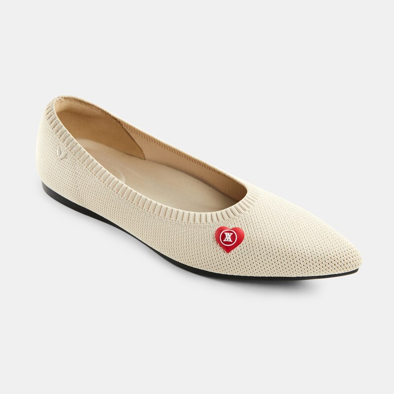 V-heart Removable Bows for Shoes in Red | VIVAIA