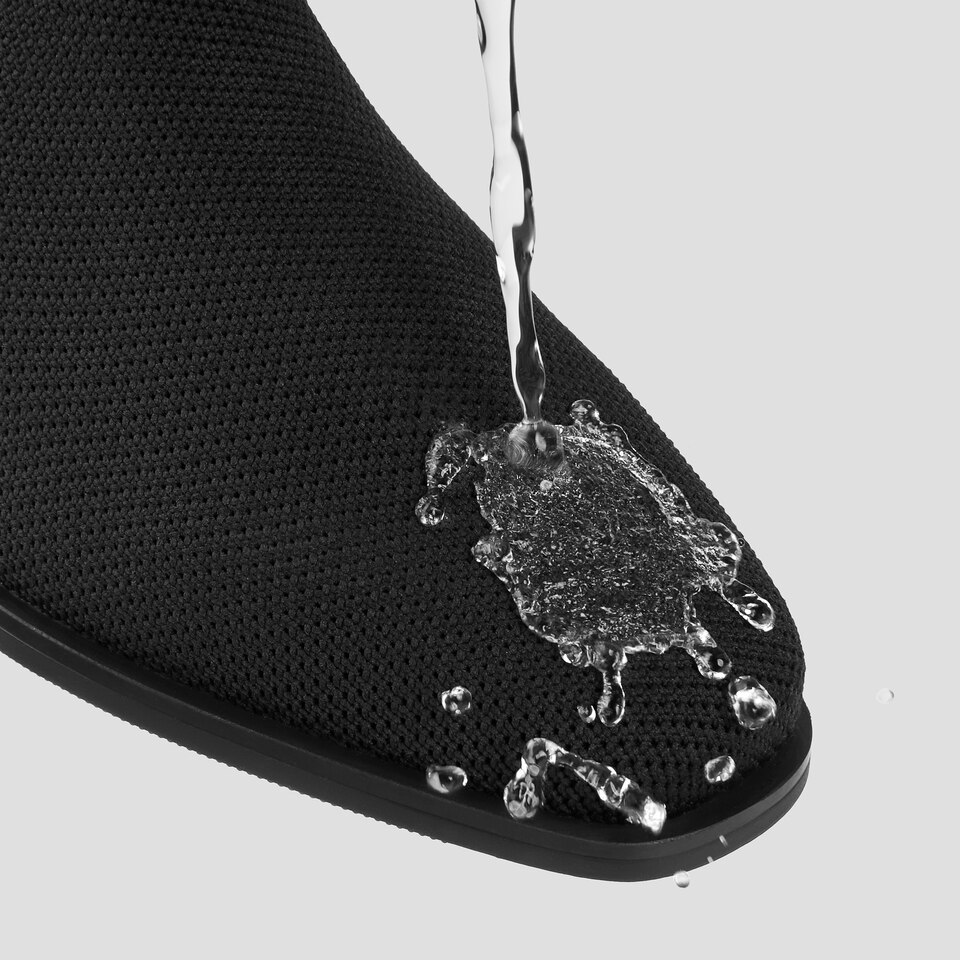 Riley Water Repellent Ankle Bootie in Dark VIVAIA