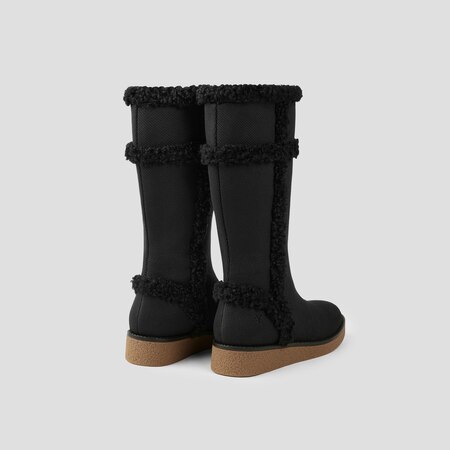 Camila Faux-Fur Boot for Women in Black | VIVAIA
