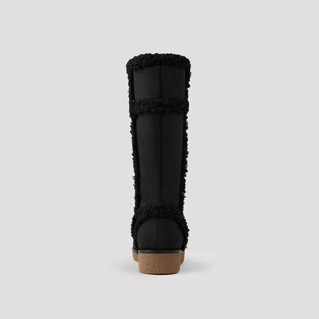 Camila Faux-Fur Boot for Women in Black | VIVAIA