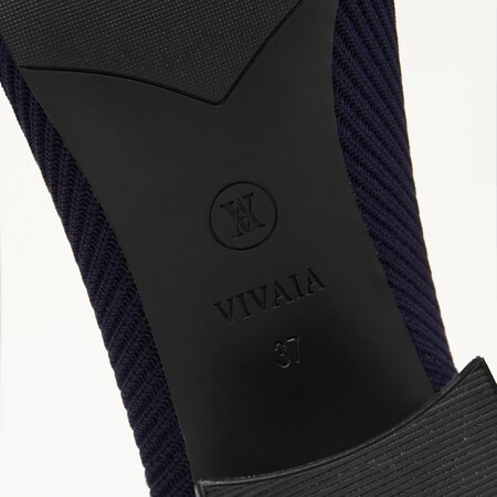 Melody 2.0 Square-toe Heels in Navy-Women's Sustainable Shoes | VIVAIA