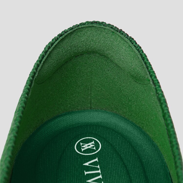 Aria5° Comfortable Women Pointy Flats in Forest Green | VIVAIA