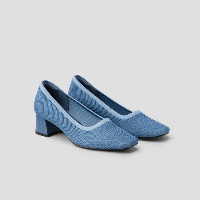 Square-Toe Chunky Heels (Melody)