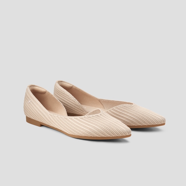 Pointed-Toe D'Orsay Flats (Melia)