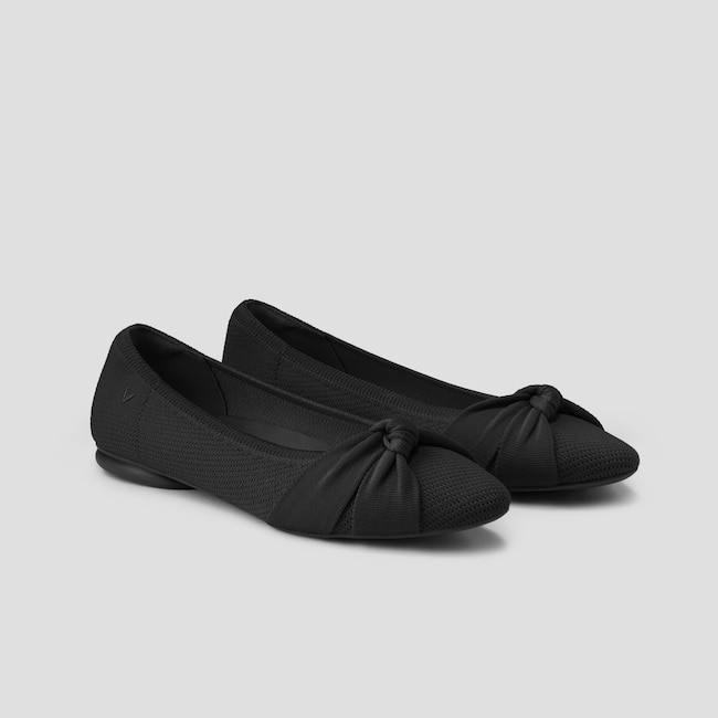 Almond-Toe Knotted Flats (Bibi)