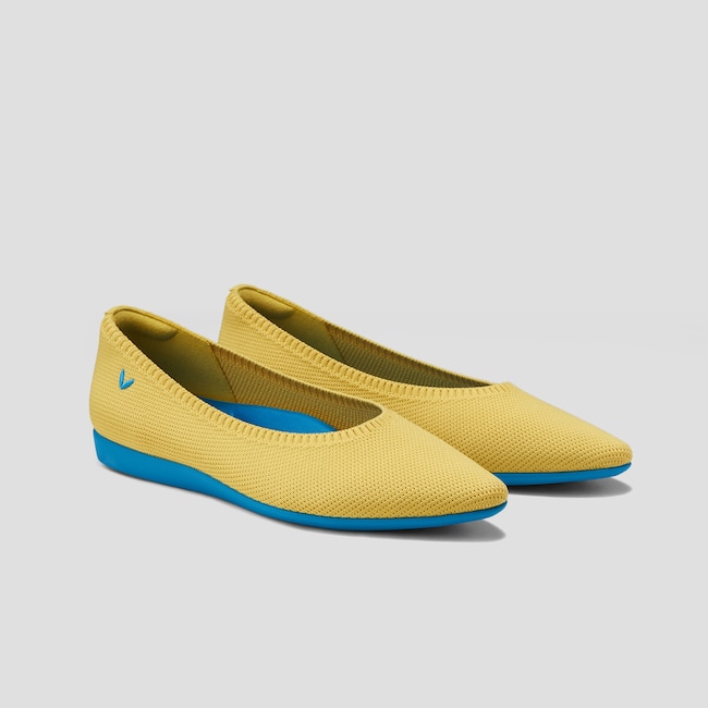 Lightweight Pointed-Ballet Flats (Aria Walker)