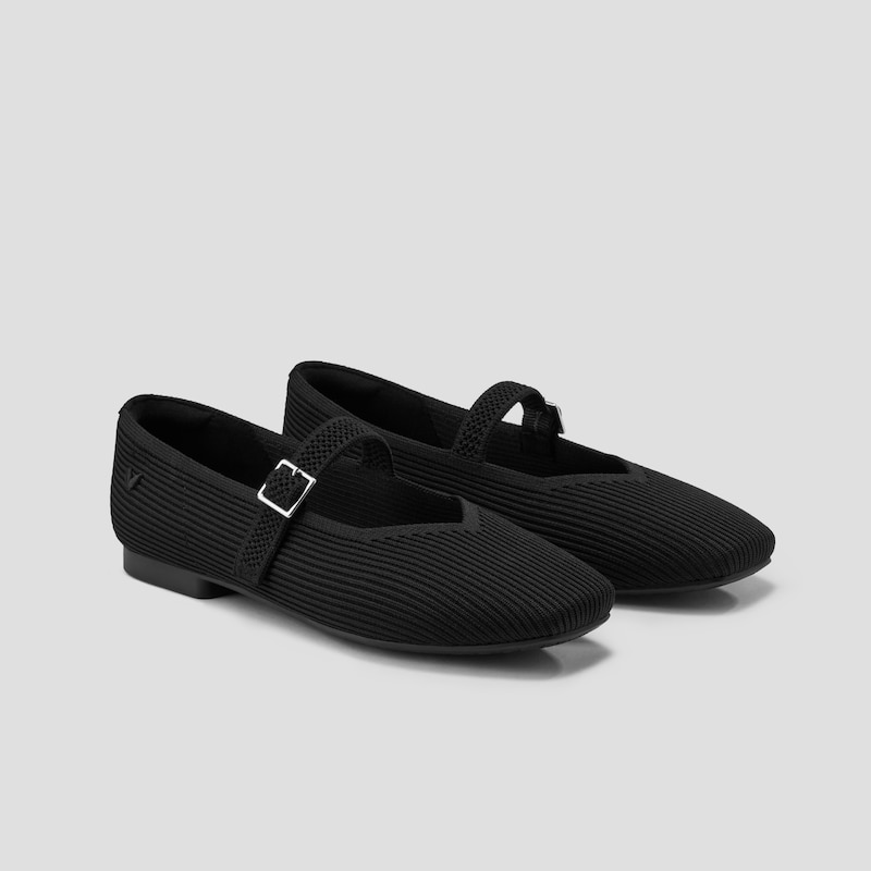 Square-Toe Mary Jane Margot Mary Jane in Black | VIVAIA