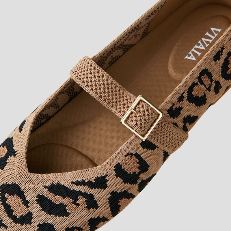 Square-Toe Mary-Jane (Margot Mary-Jane), DARK LEOPARD, EU38.5 | VIVAIA