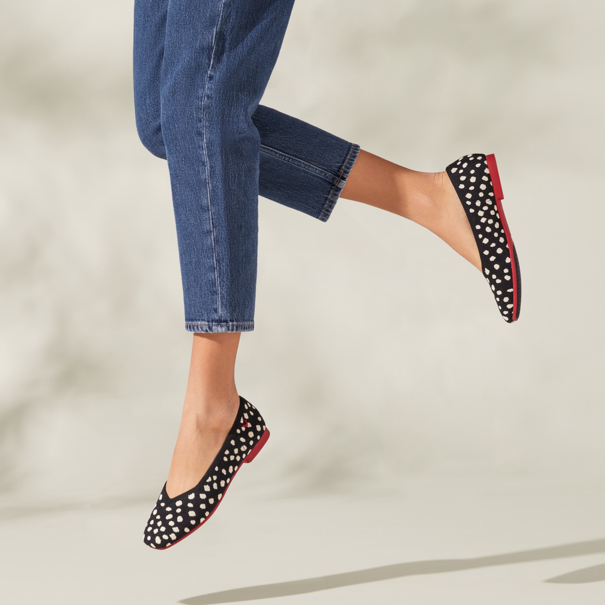 VIVAIA Margot2.0 スクエアトゥ　EU36.5 Margot Square-Toe Flats for Bunions&Wide Feet in Denim Blue