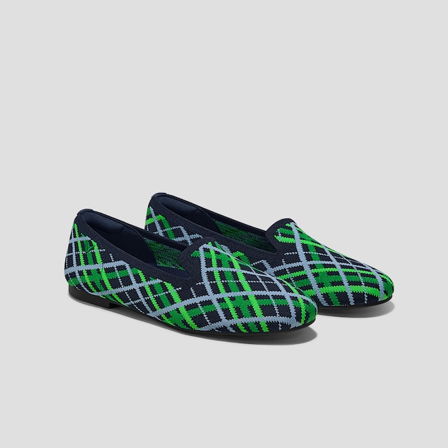 Round-Toe Woven Knit Loafer (Audrey)