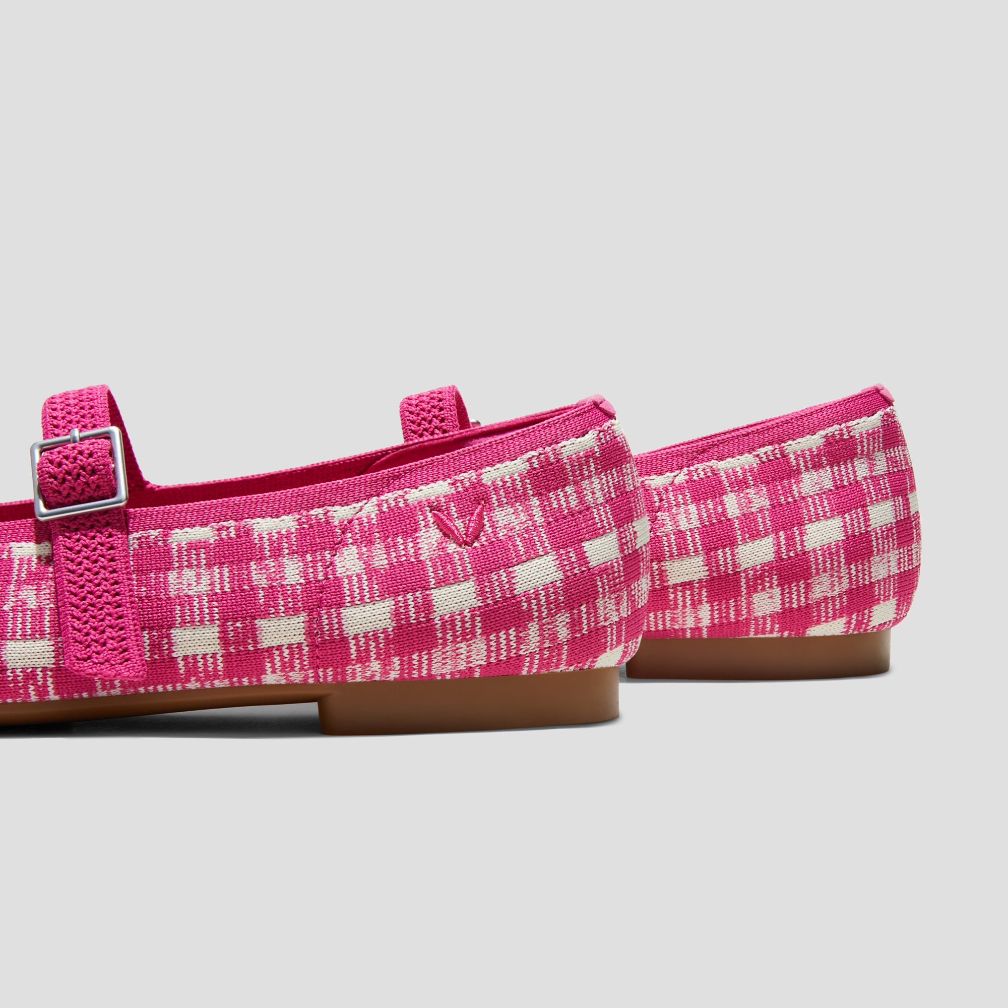 Square-Toe Mary-Jane (Margot Mary-Jane), PITAYA GINGHAM, EU35 | VIVAIA
