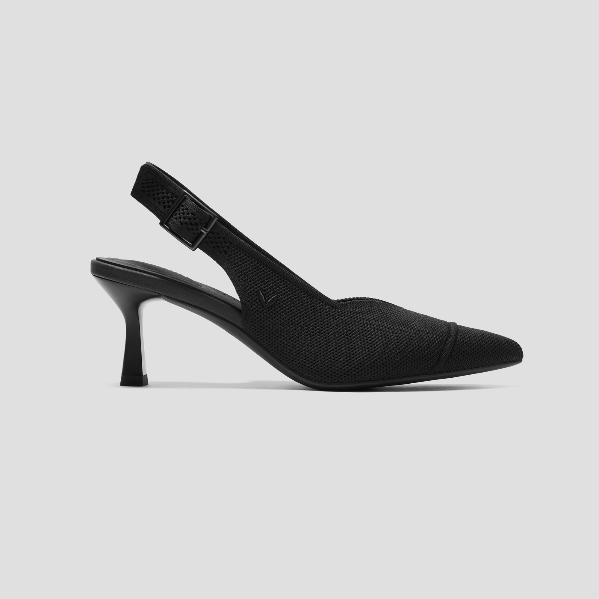 Pointed-Toe Slingback Heels (Addison), Black, EU39 | VIVAIA