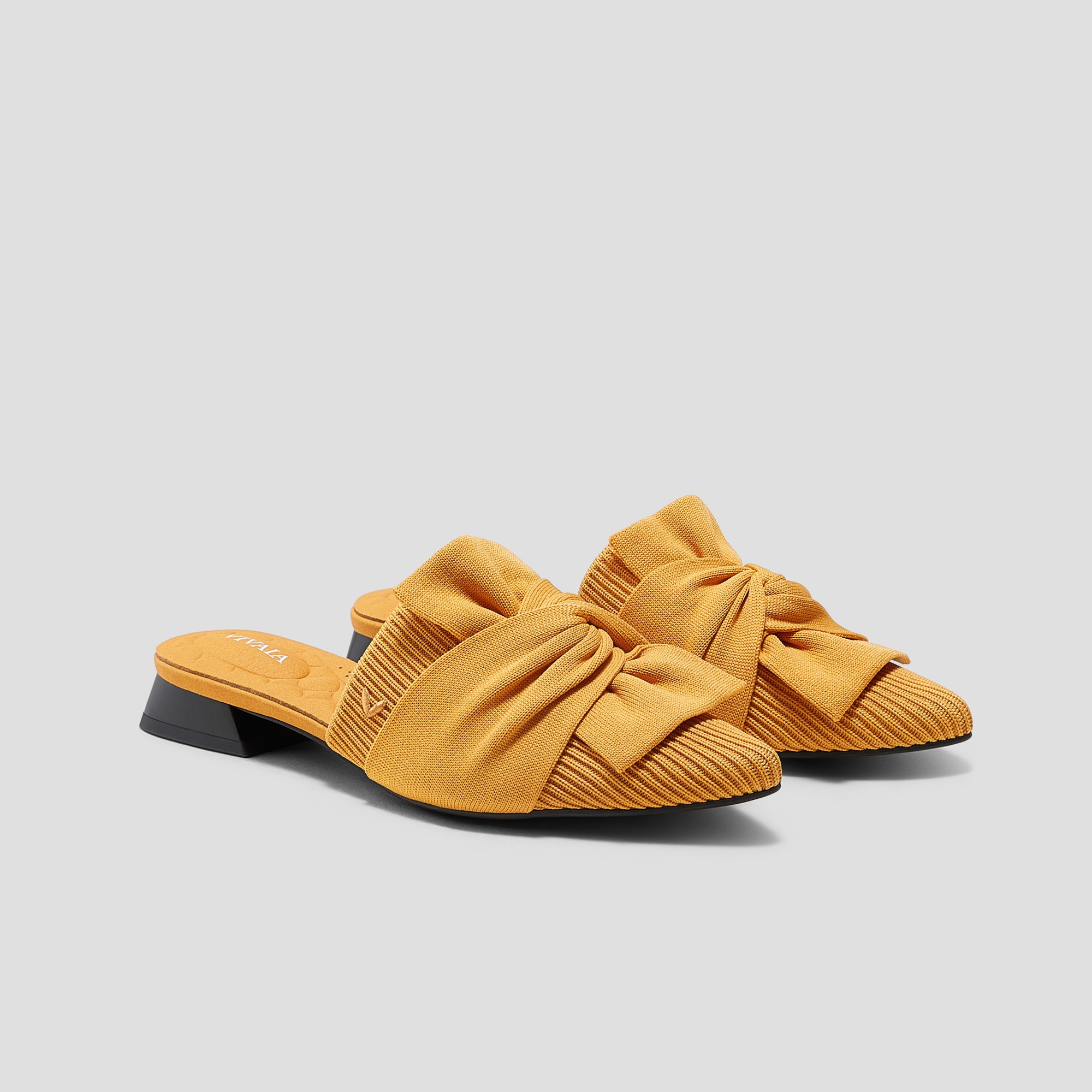 Yaffa Pointed-Toe Knot Mules - Women's Comfy Heels | Vivaia