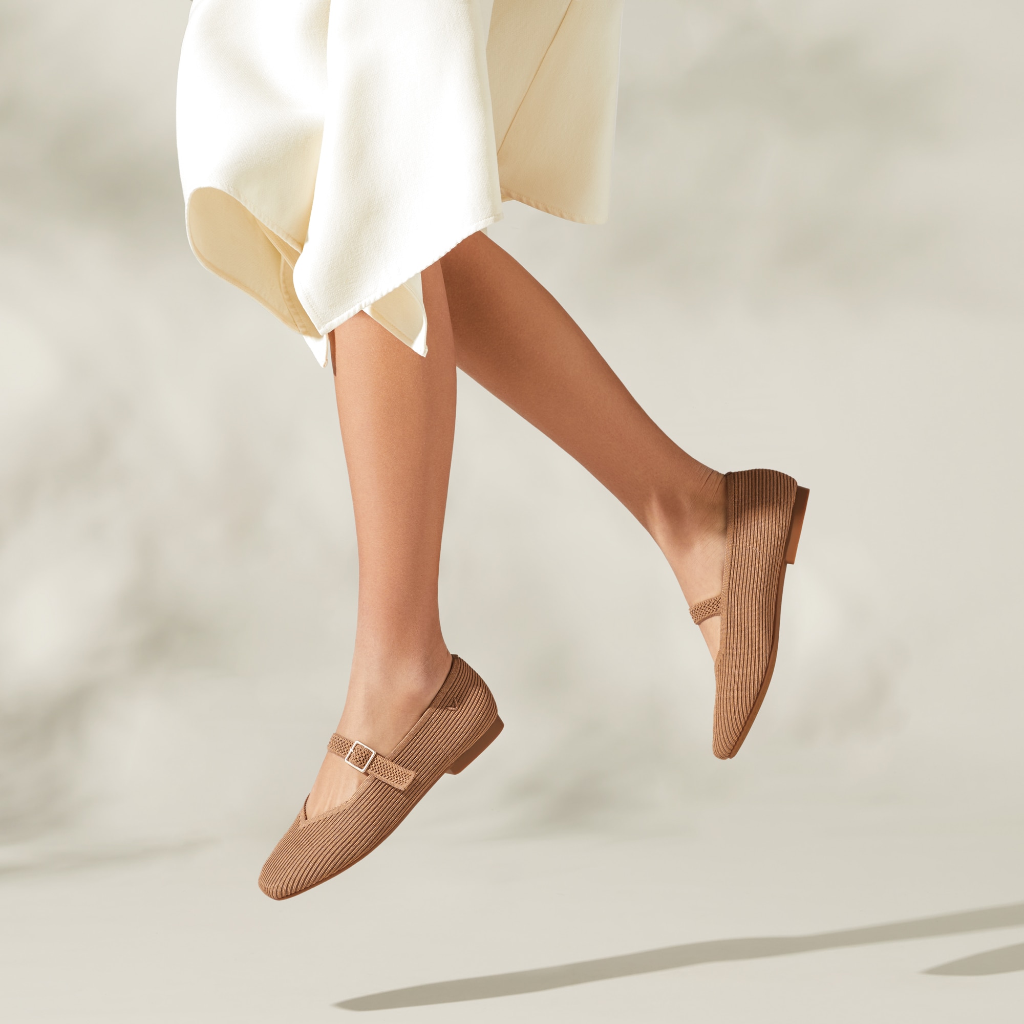 ジェニ着用☆ 【Vivaia】Margot Mary Jane Square-Toe Mary-Jane (Margot Mary-Jane), Rose gold, EU43
