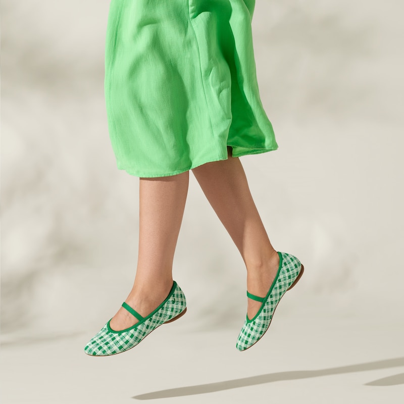 Almond-Toe Mary-Jane (Tamia Mary-Jane), Green, EU39 | VIVAIA