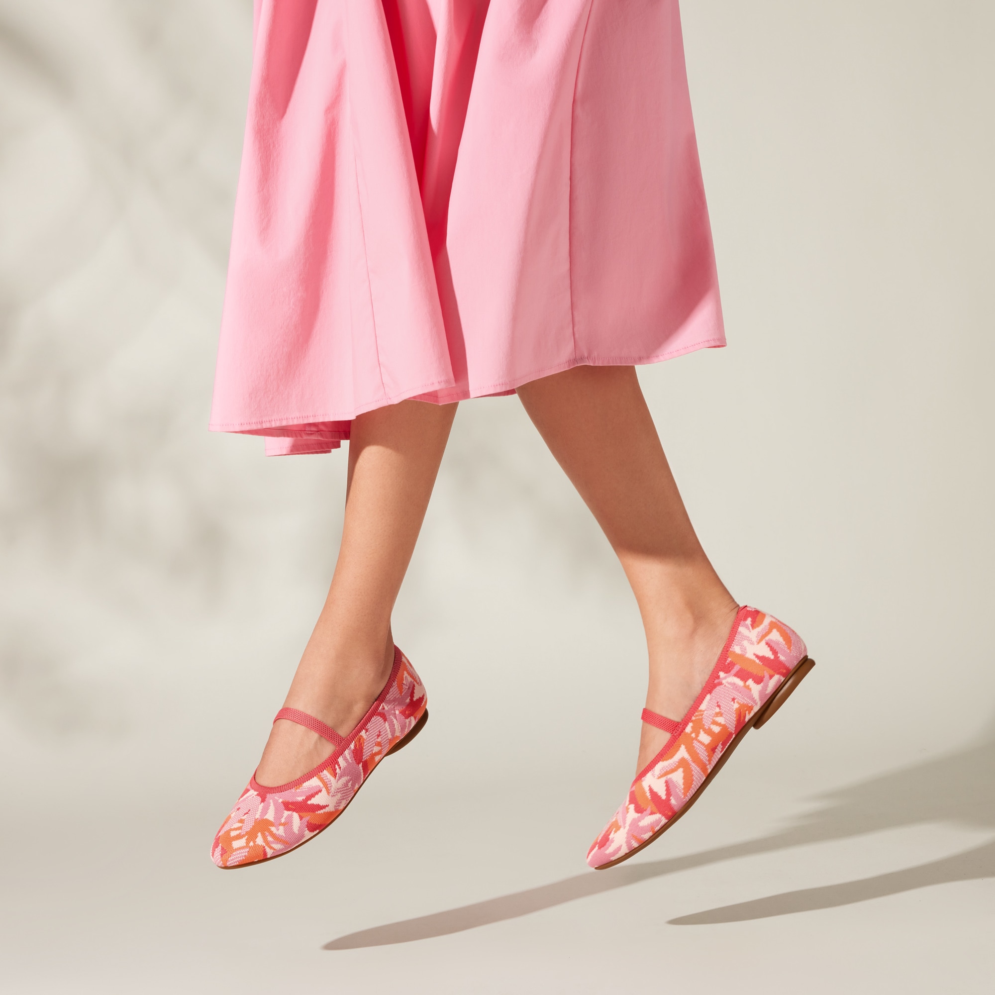 Almond-Toe Mary-Jane (Tamia Mary-Jane), MULTI CORAL TROPICAL