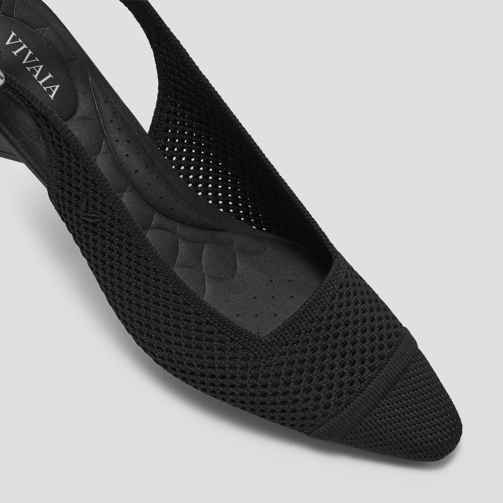 Pointed-Toe Slingback Sandals (Leah Pro), Black, EU35 | VIVAIA