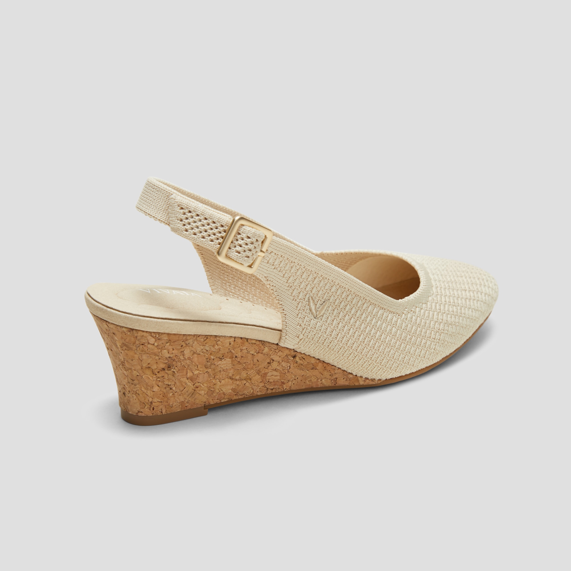 Almond-Toe Slingback Wedge Sandals (Tamia Slingback Wedge