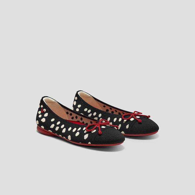 Girls' Almond-Toe Bow Flats (Tiana Kids)