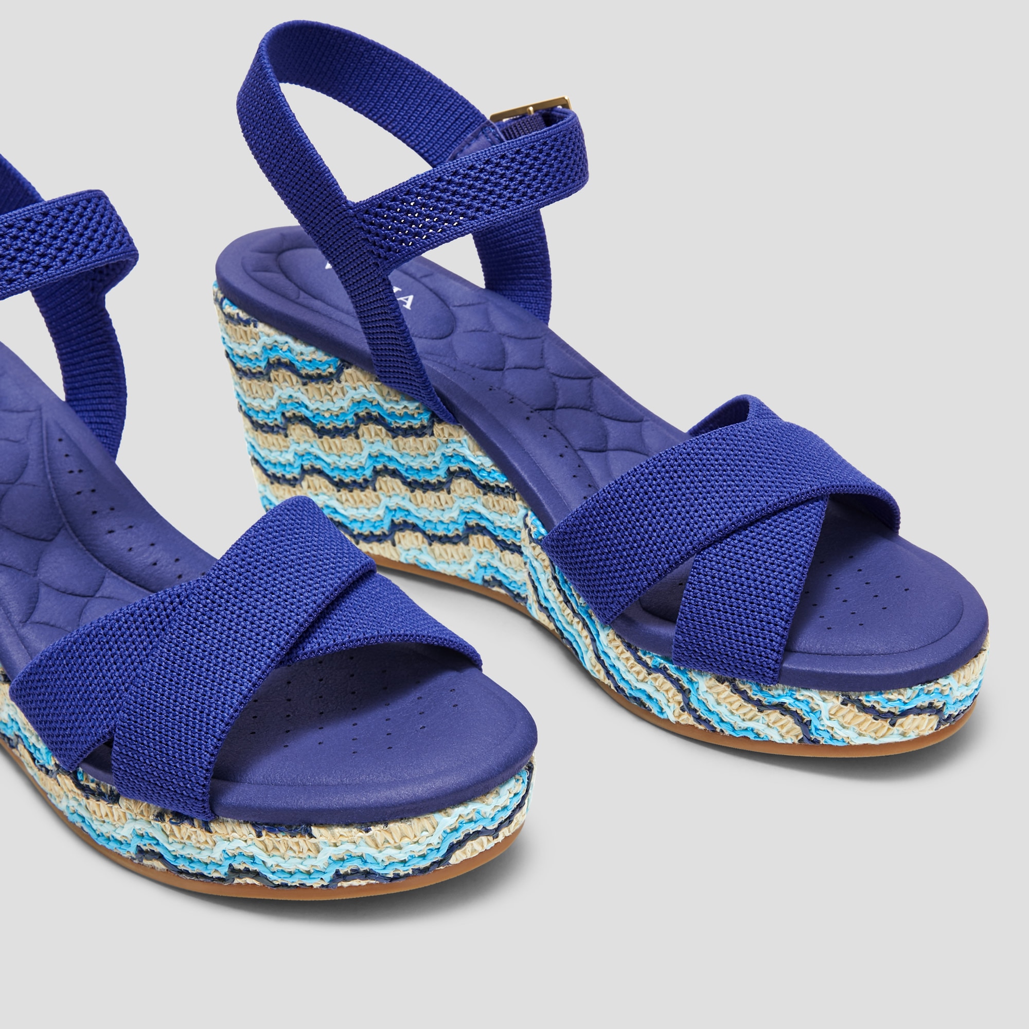 Round-toe Wedge Sandals (Sally Pro), LAPIS, EU37 | VIVAIA