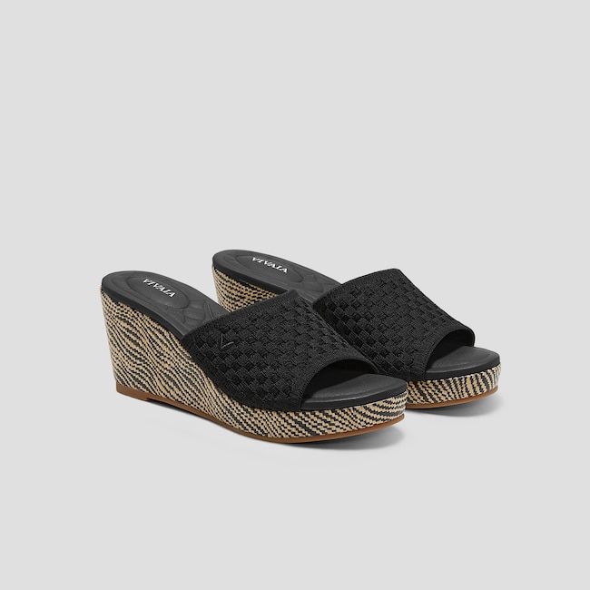 Round-toe Wedge Sandals (Stacey Pro)
