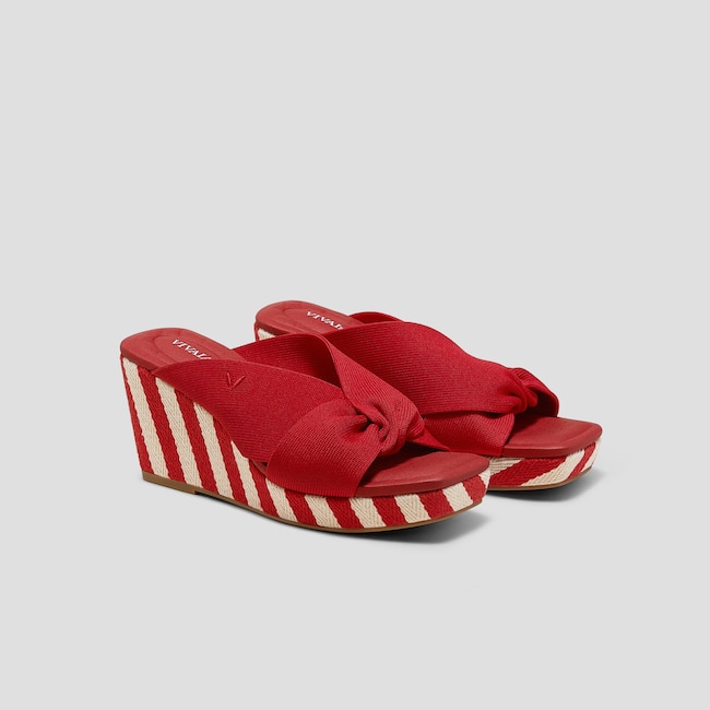 Square-Toe Wedge Sandals (Laura)