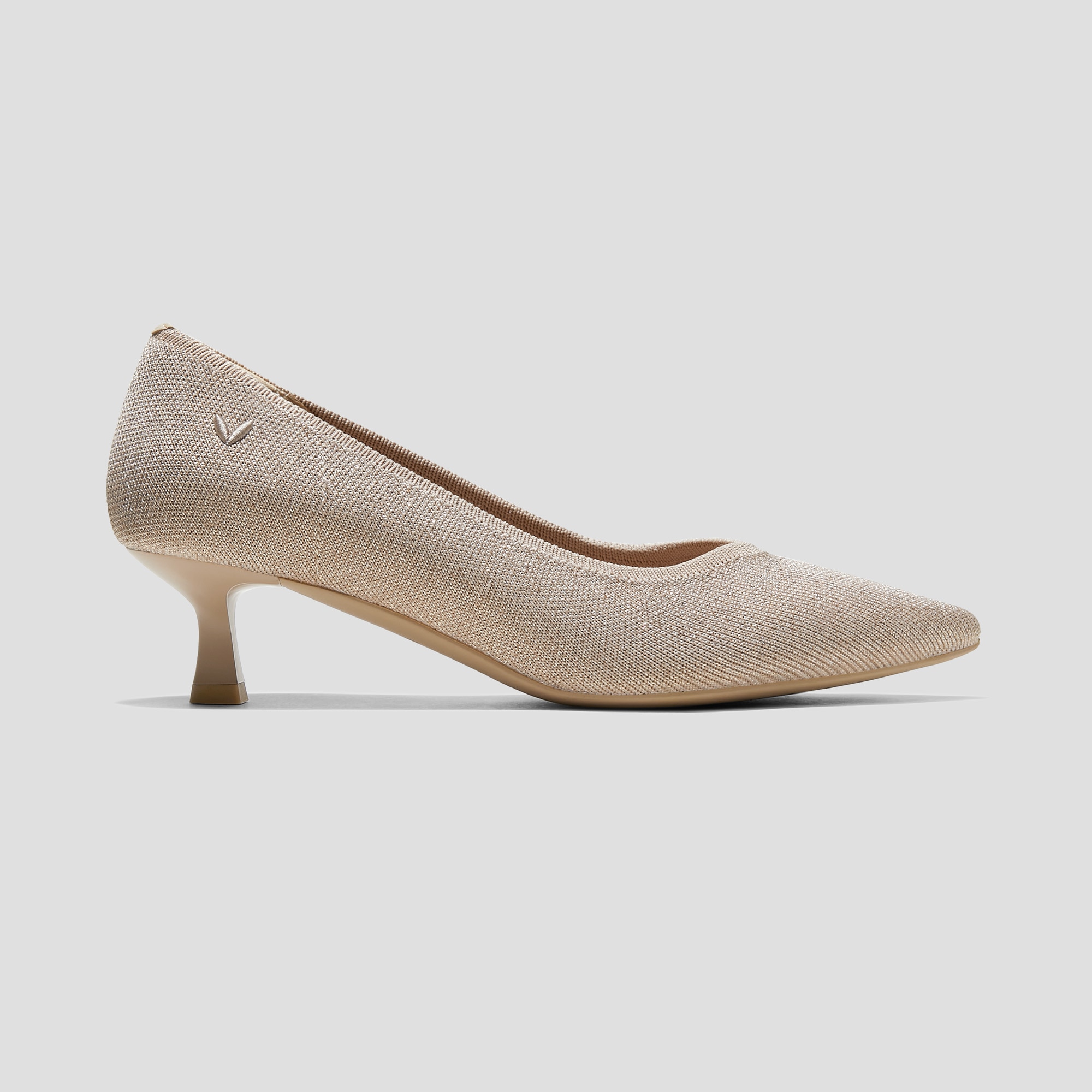 Pointed-Toe Kitten Heels (Scarlett), GOLDEN ALMOND, EU36