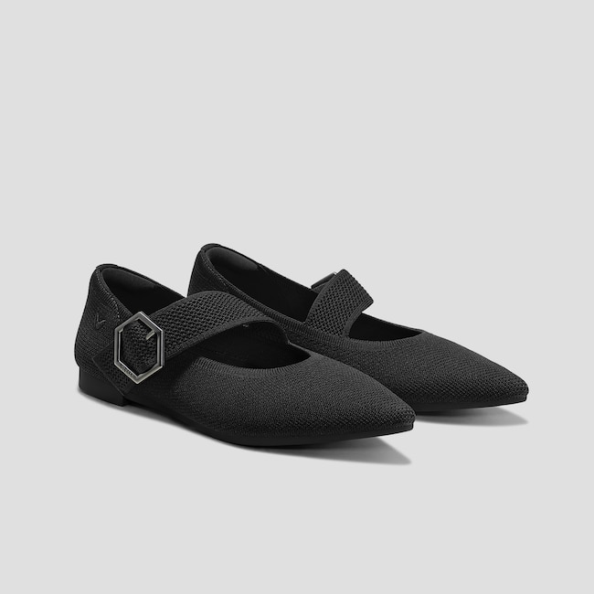 Pointed-toe Mary-Jane Flats (Maria)