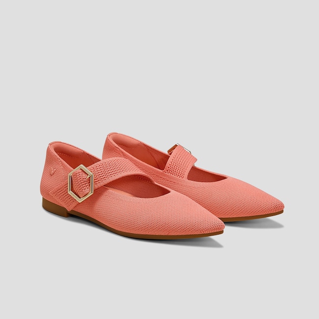Pointed-toe Mary-Jane Flats (Maria)