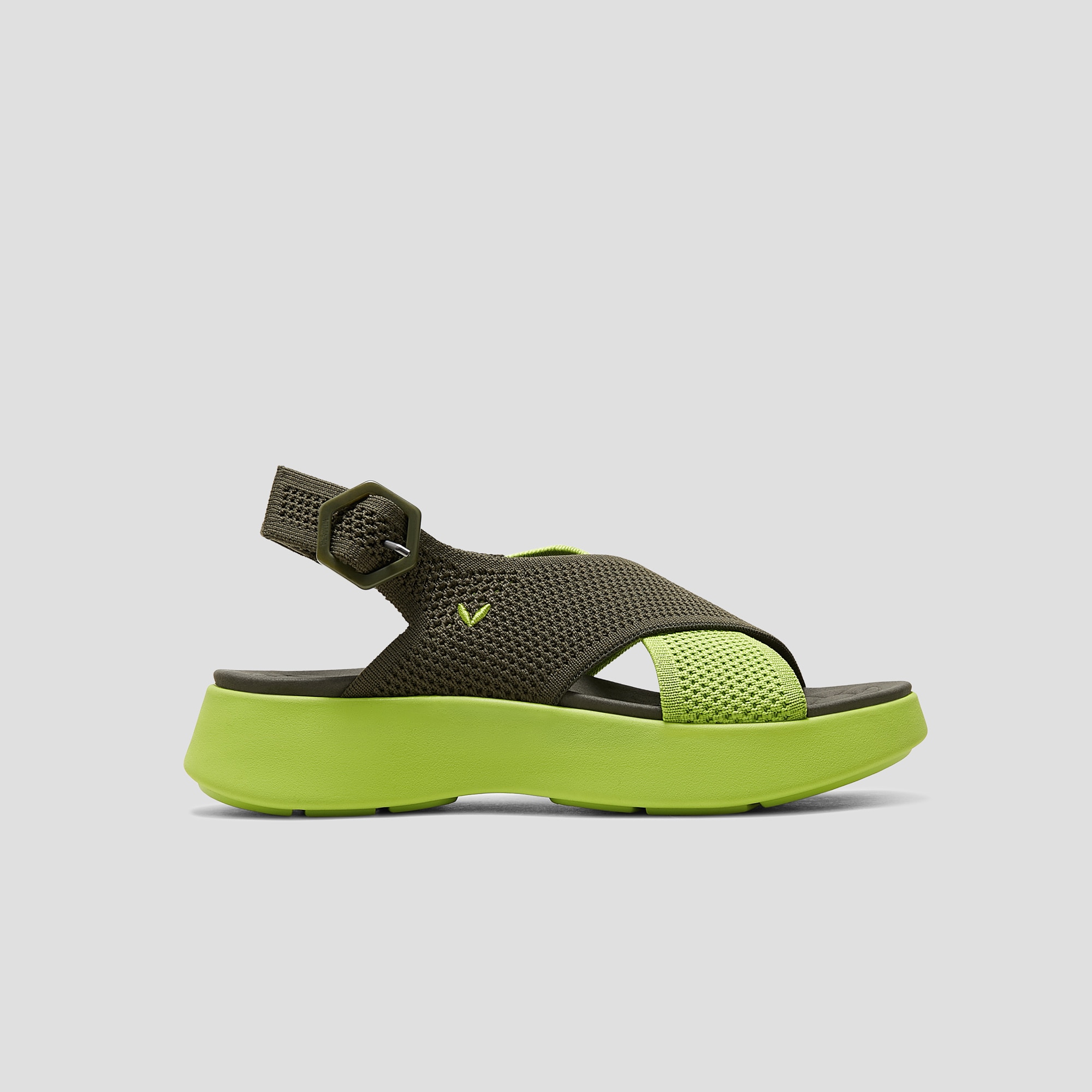AdaptAll™ Walker Sandals (Kara), CAMO GREEN LIME, EU35 | VIVAIA