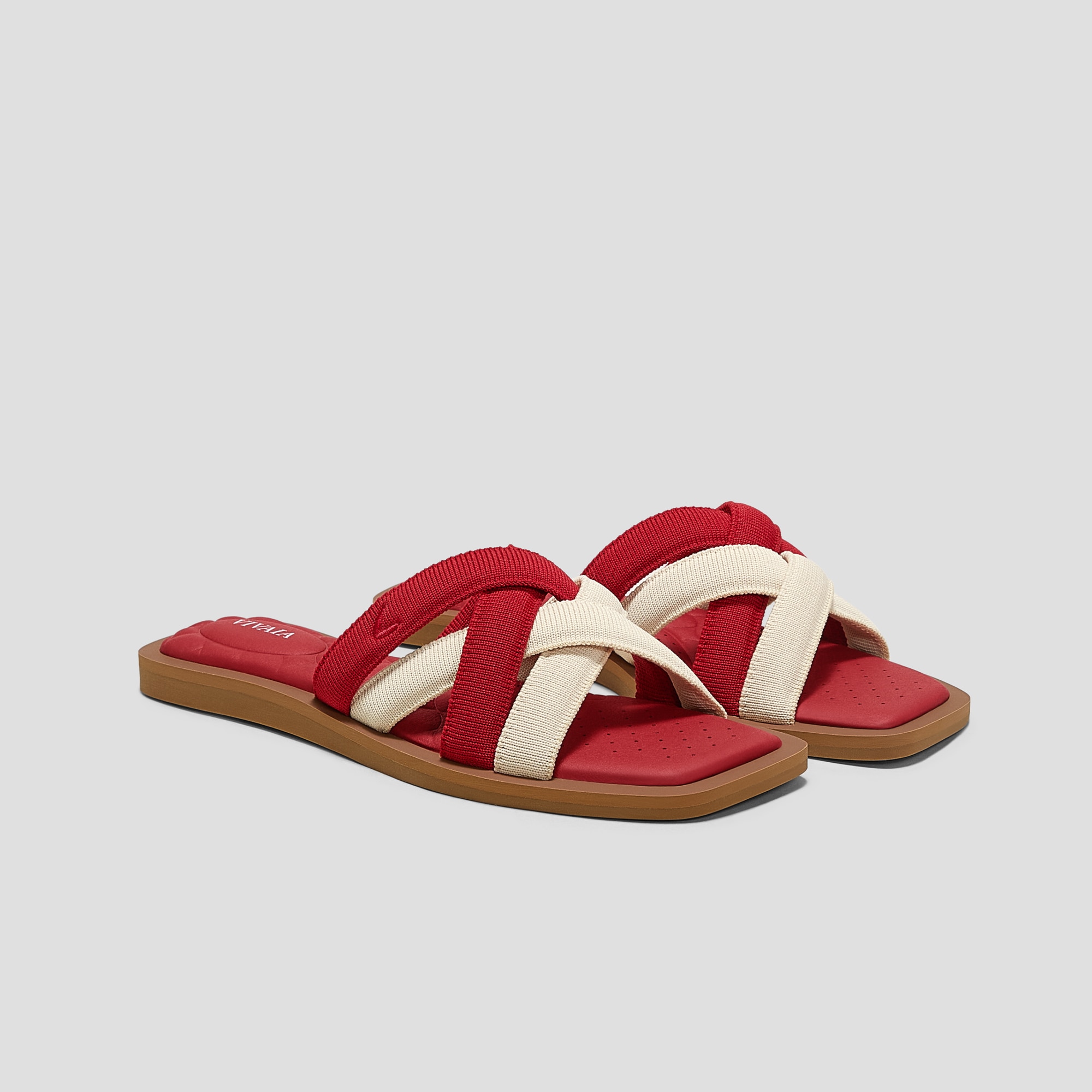 Pillow Top Slide Strappy Sandal (Mayara) | Vivaia