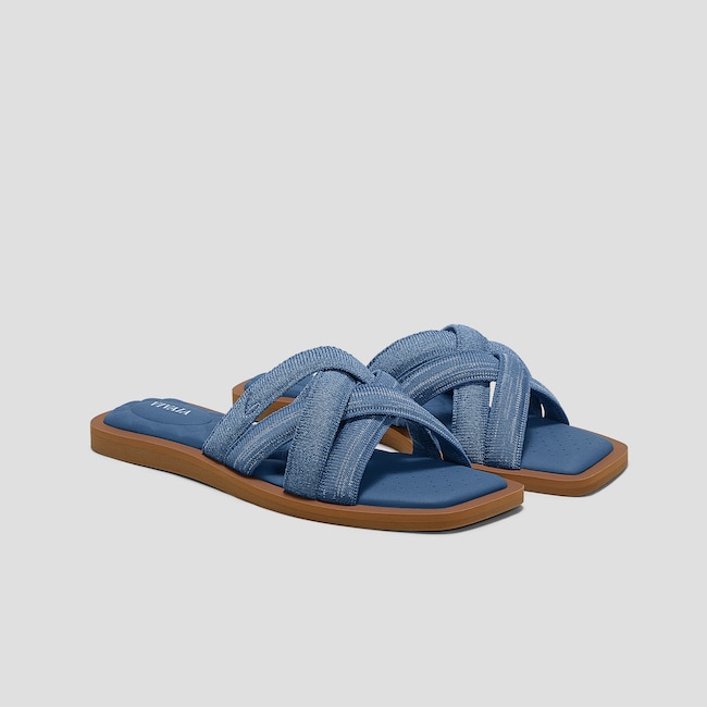 Pillow Top Slide Strappy Sandals (Mayara)