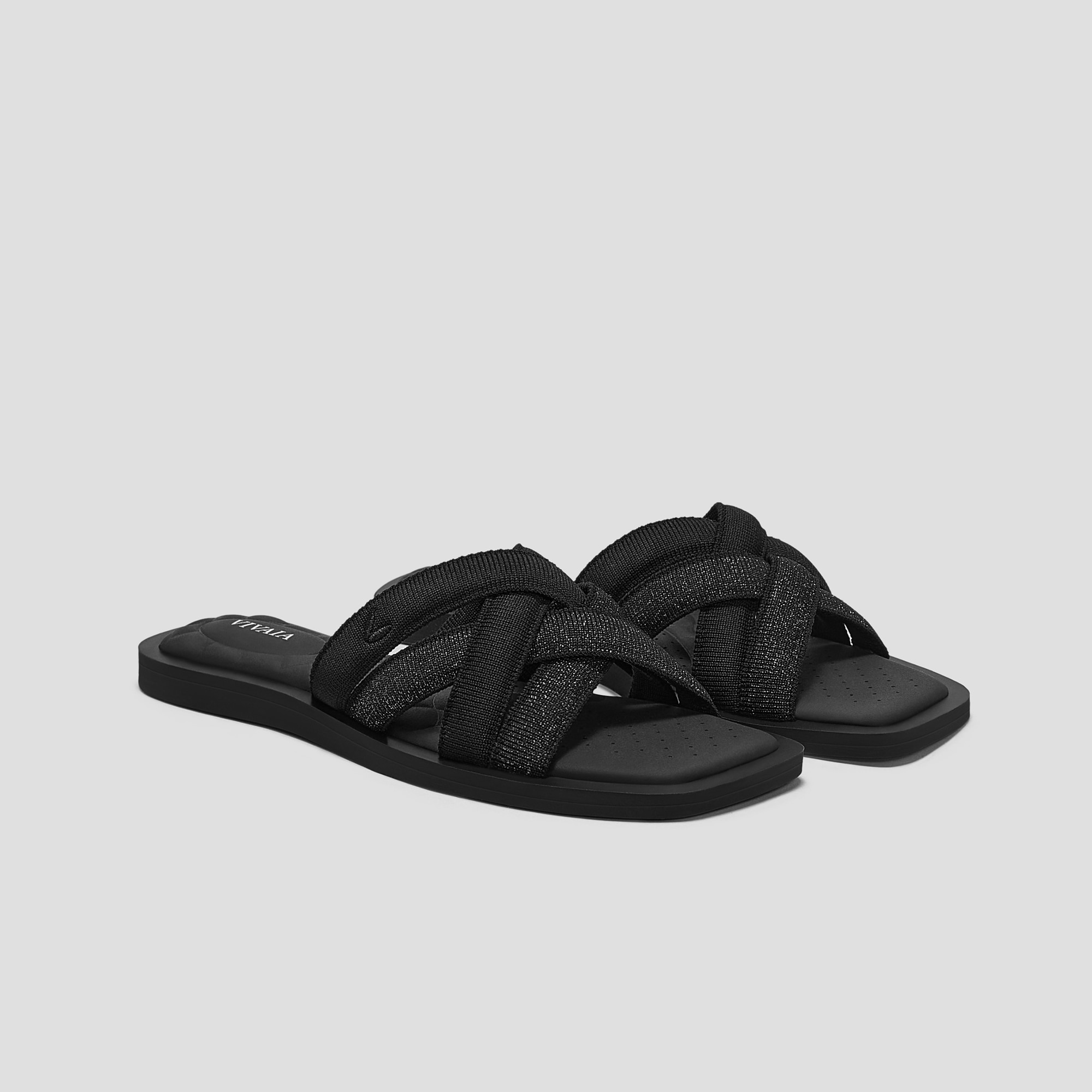 Pillow Top Slide Strappy Sandal (Mayara) | Vivaia