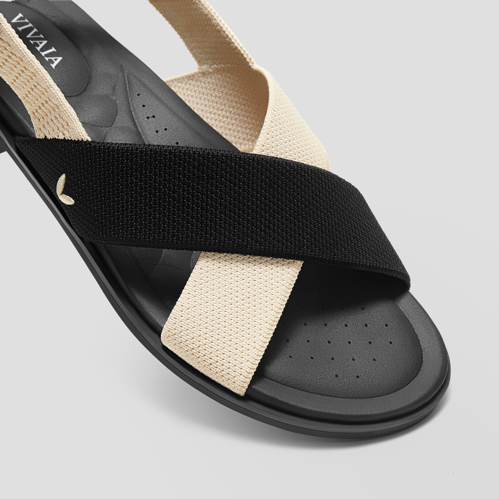 Arch Pro AdaptAll™ Sandals (Pamela), CREAM IVORY Black, EU35 | VIVAIA