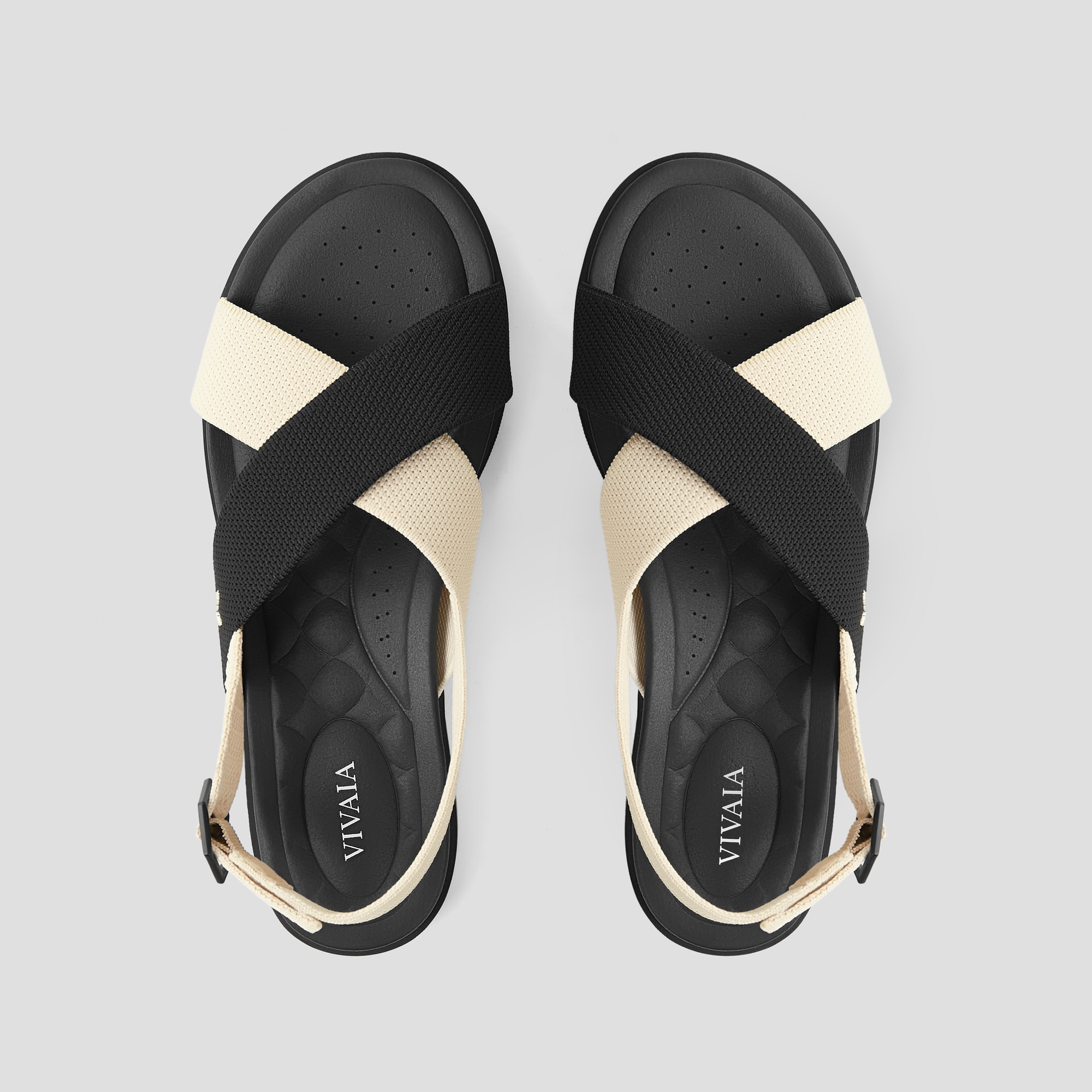 Arch Pro AdaptAll™ Sandals (Pamela), CREAM IVORY Black, EU35 | VIVAIA