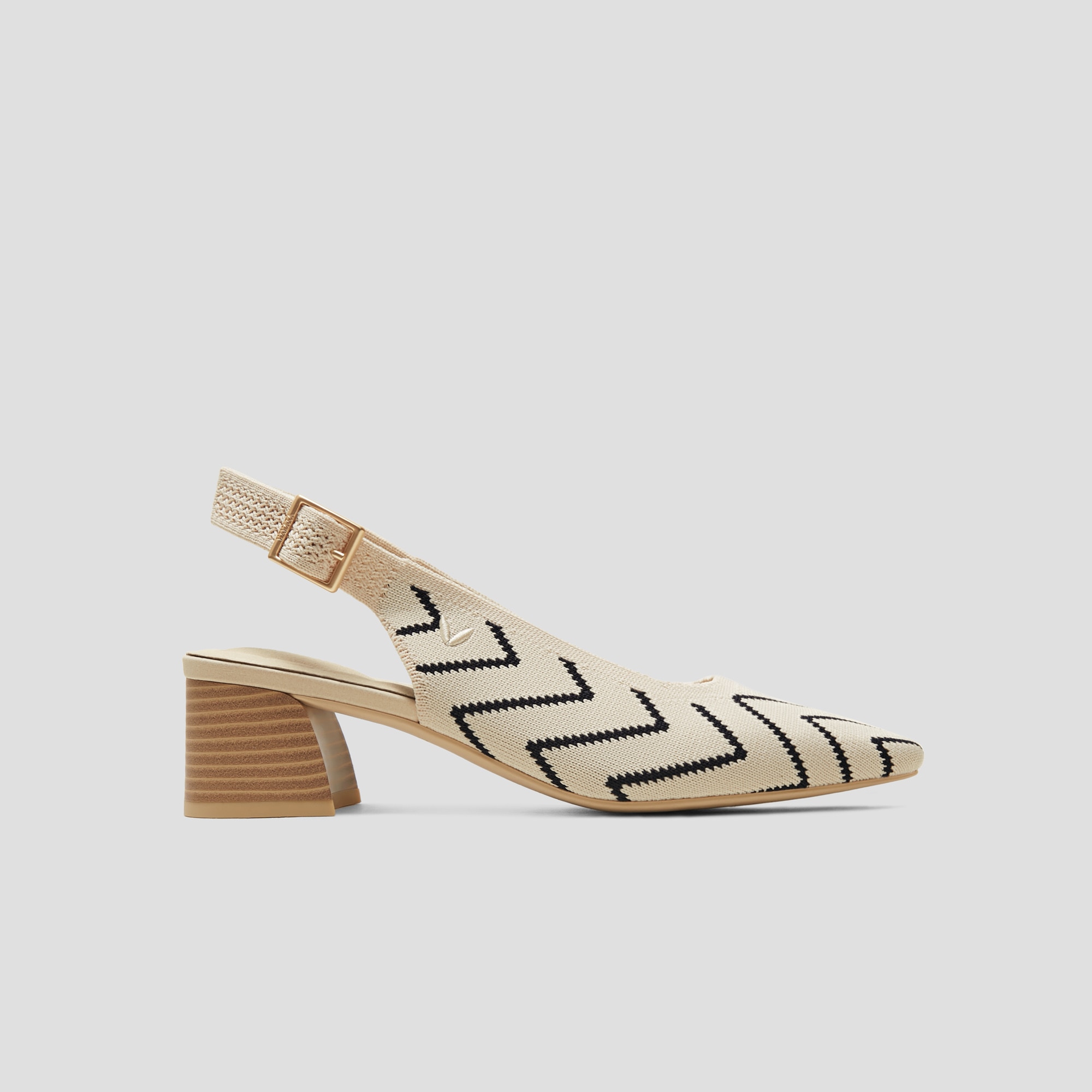 Square-Toe Block Heels (Melody Slingback Pro), Apricot, EU37