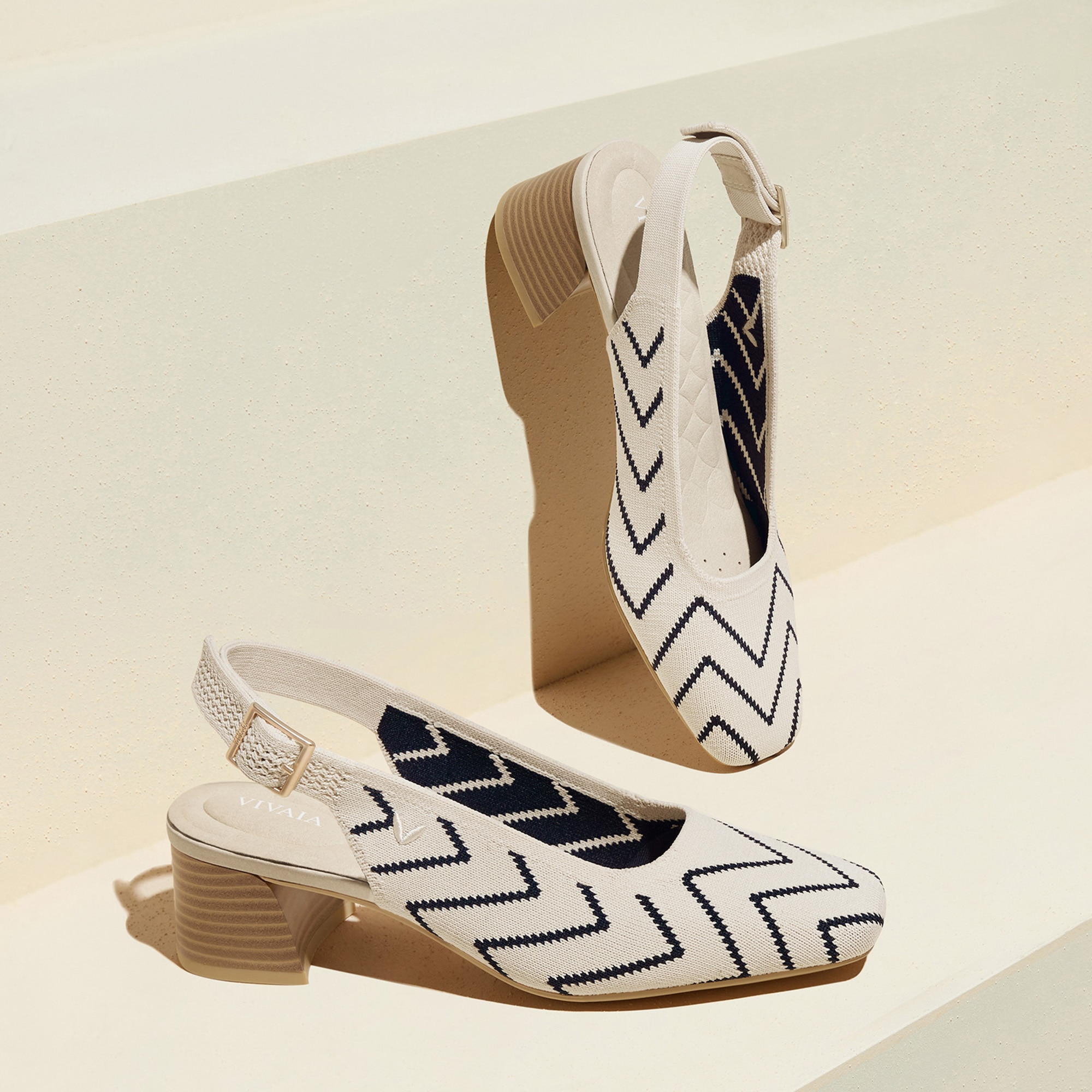 靴 VIVAIA Round-Toe Platform Chunky Heel Loafers | VIVAIA