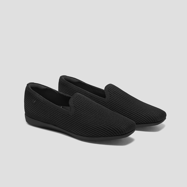 Water-Repellent Square-Toe Loafers (Samantha Walker)