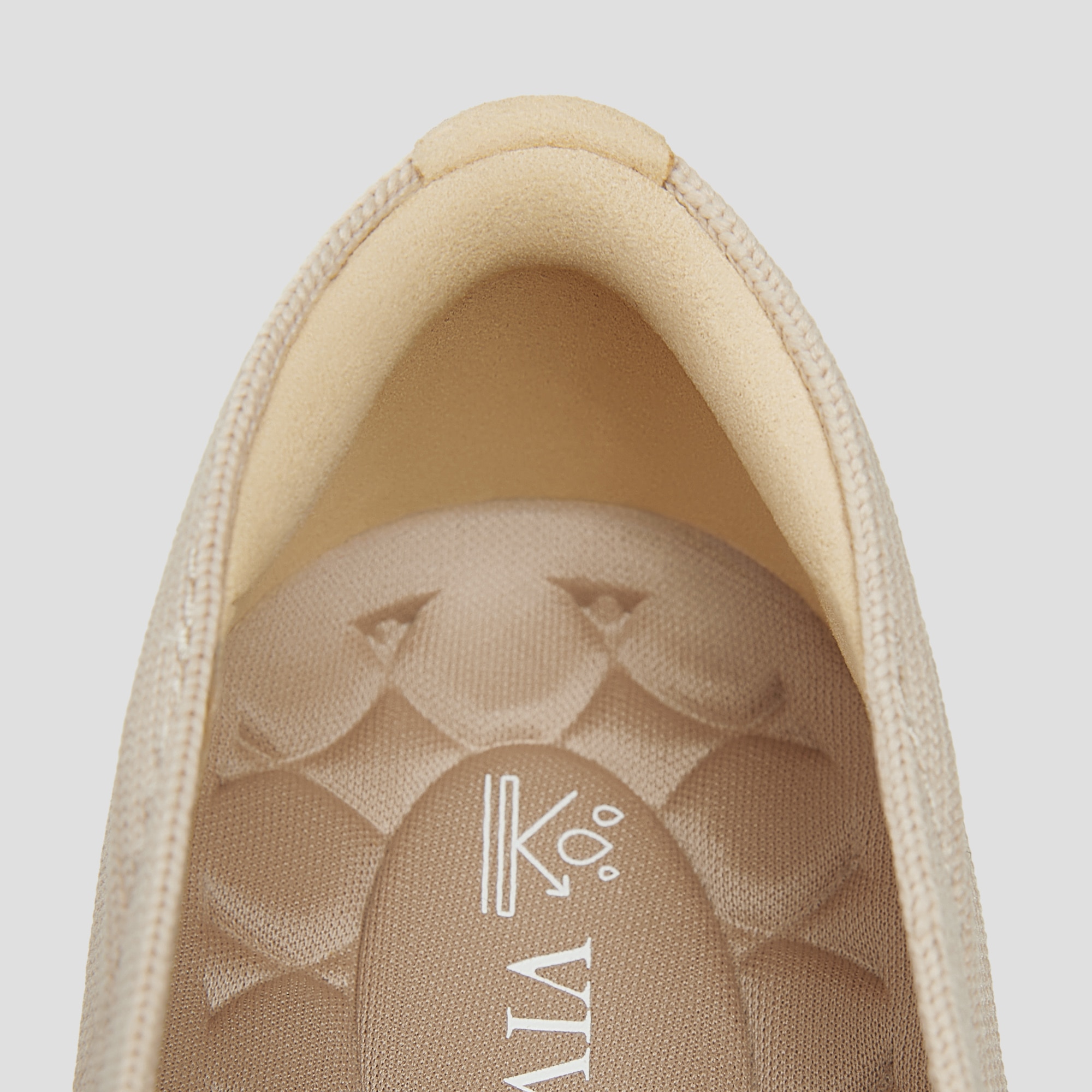 Water-Repellent Square-Toe Loafers (Samantha Walker), ALMOND, EU35