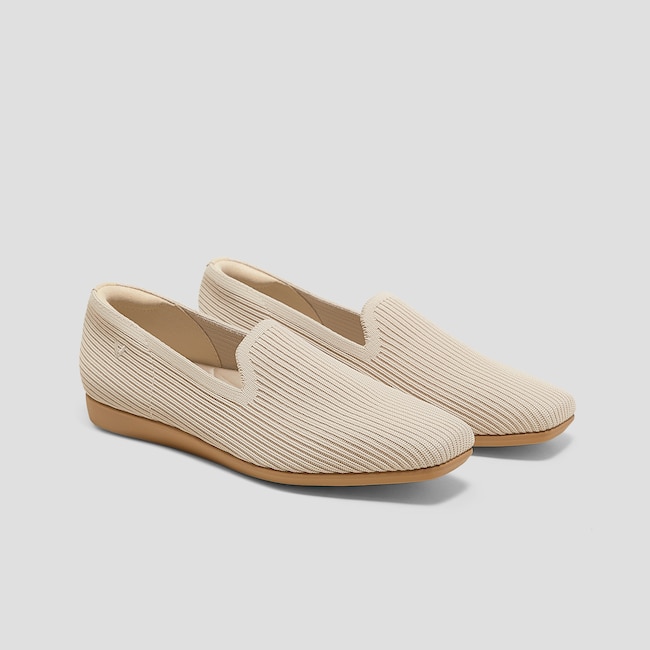 Water-Repellent Square-Toe Loafers (Samantha Walker)